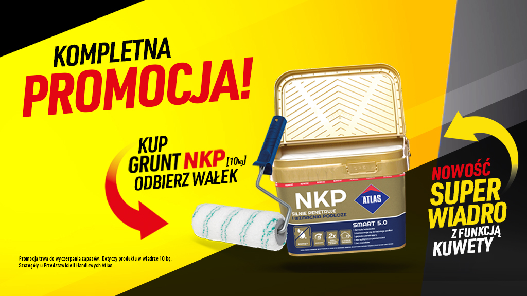 Promocja - kup Grunt NKP 10kg i odbierz wałek