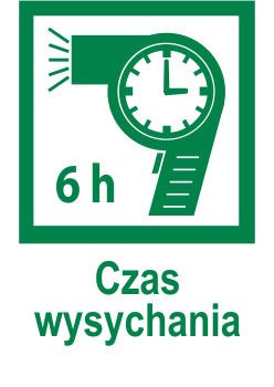 czas wysychania 6 godzin