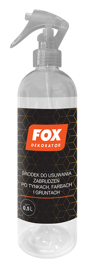 FOX DEKORATOR ПРОДУКТ ДЛЯ УДАЛЕНИЯ ЗАГРАЗНЕНИЙ ОТ КРАСОК, ШТУКАТУРОК И ГРУНТОВОК