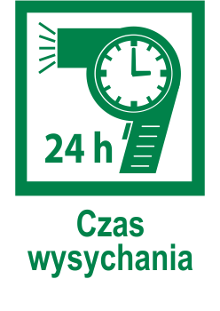 czas wysychania 24 godziny