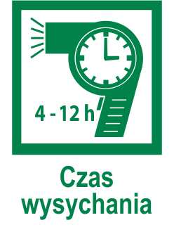 czas wysychania 4-12 godzin