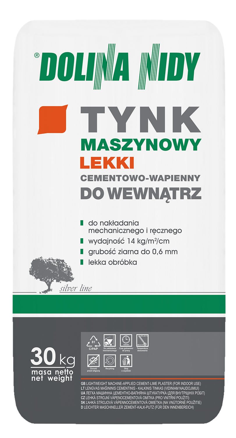 TYNK MASZYNOWY LEKKI CEMENTOWO-WAPIENNY DO WEWNĄTRZ
