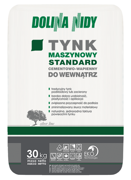 TYNK MASZYNOWY STANDARD CEMENTOWO-WAPIENNY DO WEWNĄTRZ