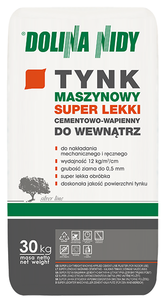 TYNK MASZYNOWY SUPER LEKKI CEMENTOWO-WAPIENNY DO WEWNĄTRZ
