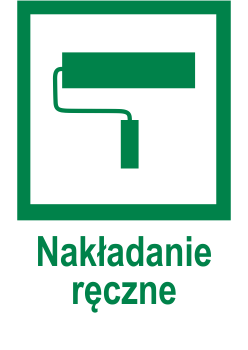 nakładanie ręcznie wałkiem