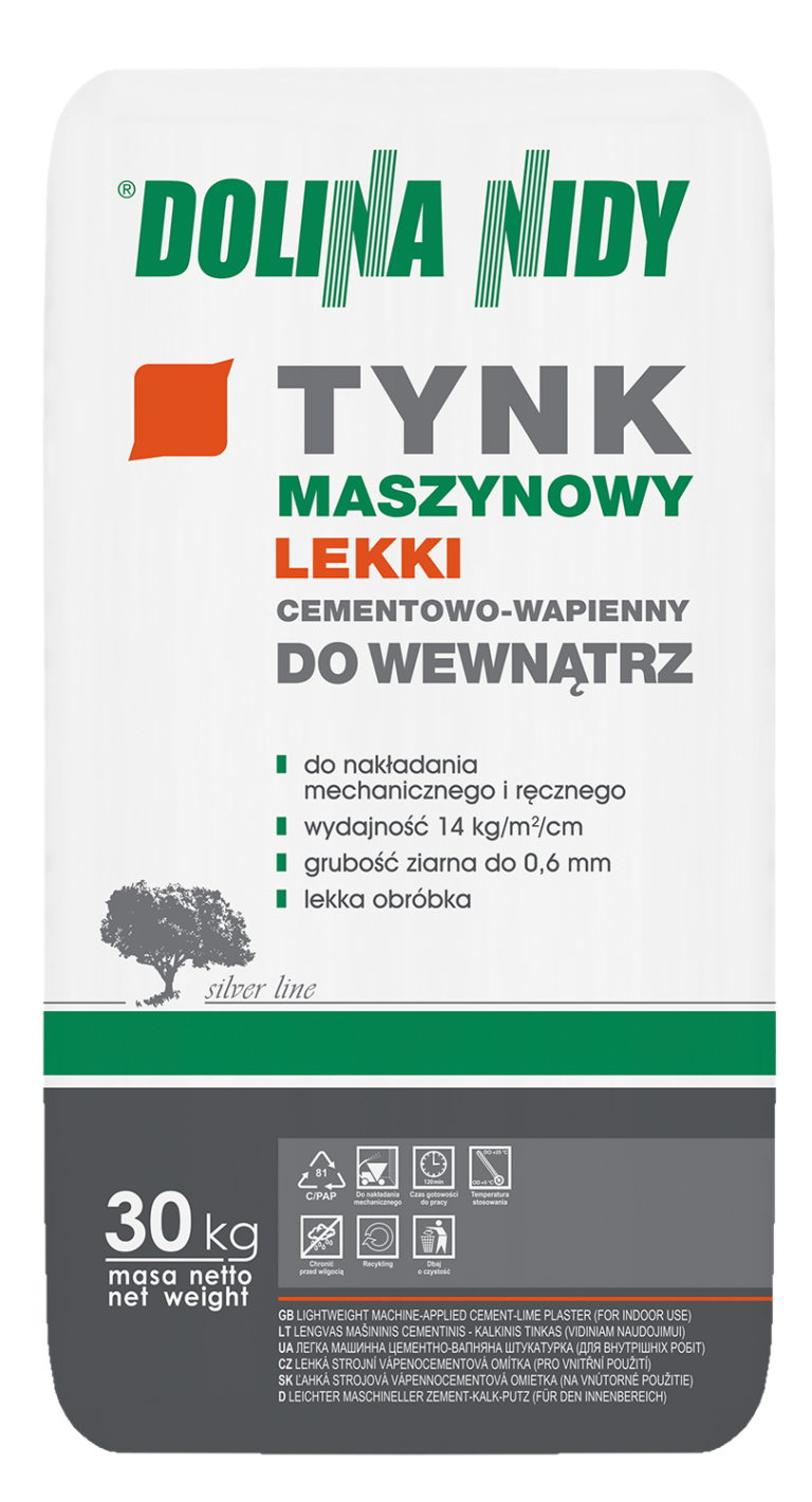 TYNK MASZYNOWY LEKKI CEMENTOWO-WAPIENNY DO WEWNĄTRZ