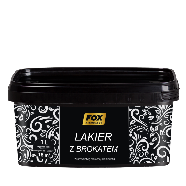 LAKIER Z BROKATEM